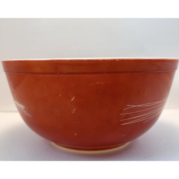Vintage Pyrex 403 Autumn Harvest Wheat Mixing Nesting Bowl 2.5 L Liter Quart USA - Picture 2 of 16